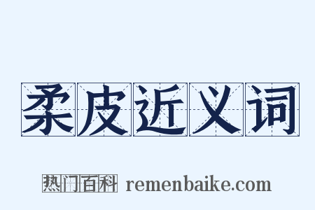 柔皮近义词是什么意思的图片